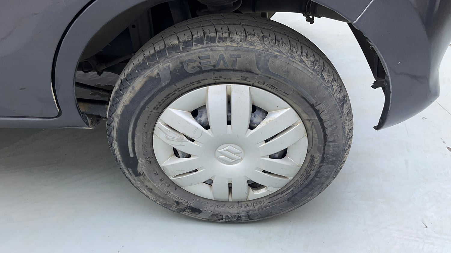 Used 2022 Maruti Suzuki Alto 800 Vxi Plus Petrol Manual tyres LEFT REAR TYRE RIM VIEW