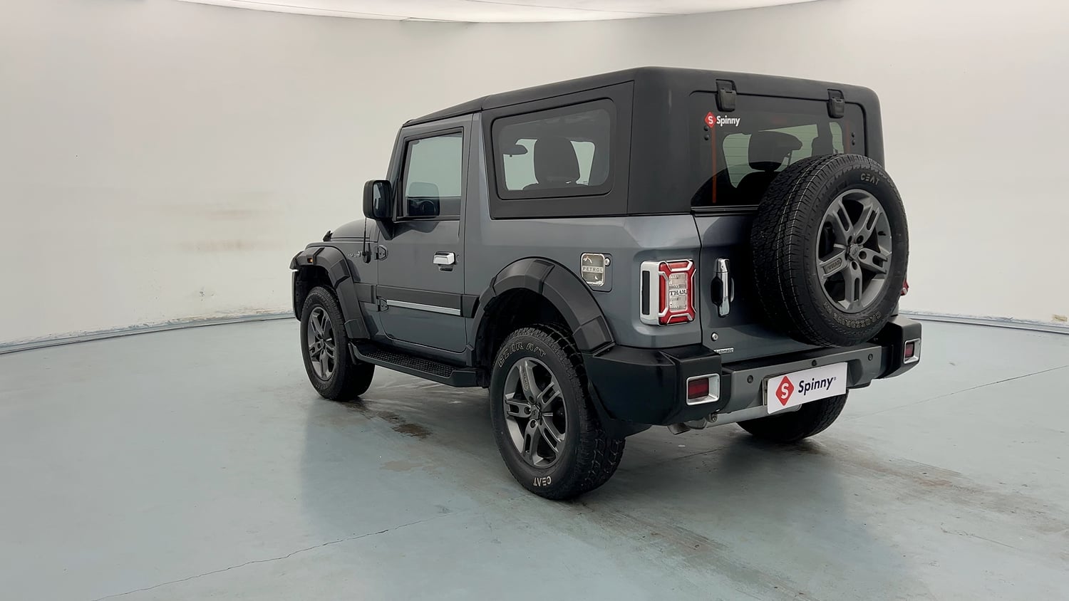 Used 2021 mahindra Thar LX Hard Top Petrol AT 4WD Petrol Automatic exterior LEFT REAR CORNER VIEW