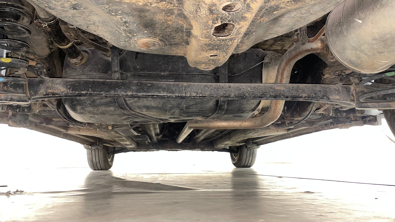Used 2016 Maruti Suzuki Swift Dzire ZDI Diesel Manual extra REAR UNDERBODY VIEW (TAKEN FROM REAR)