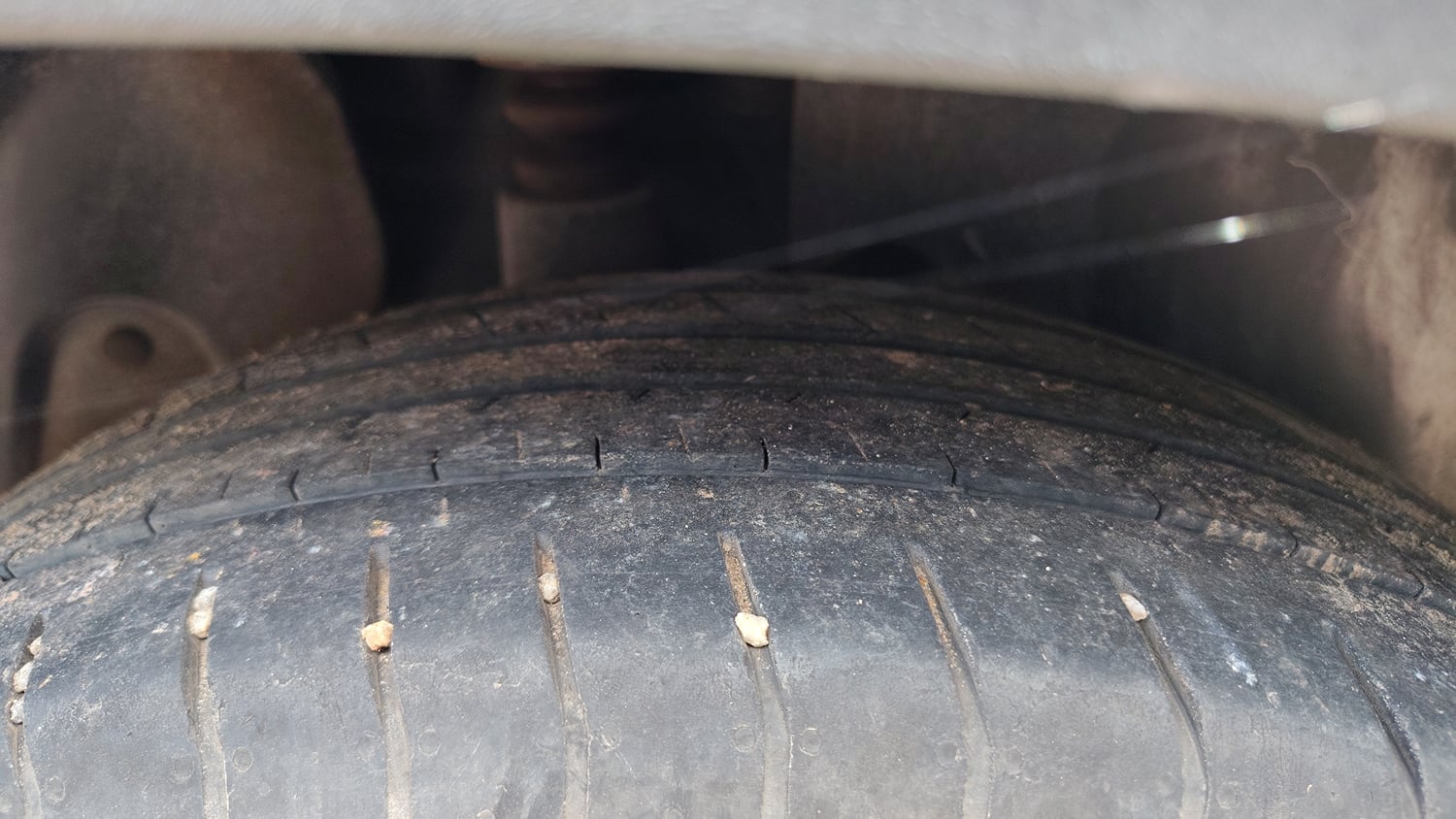 Used 2023 Hyundai Creta S Plus 1.5 Petrol Knight Petrol Manual tyres RIGHT REAR TYRE TREAD VIEW