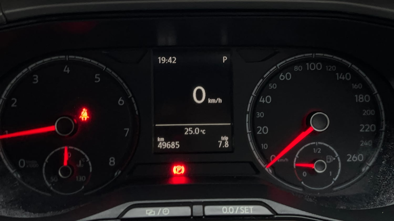 Used 2022 Volkswagen Taigun Highline 1.0 TSI AT Petrol Automatic interior CLUSTERMETER VIEW