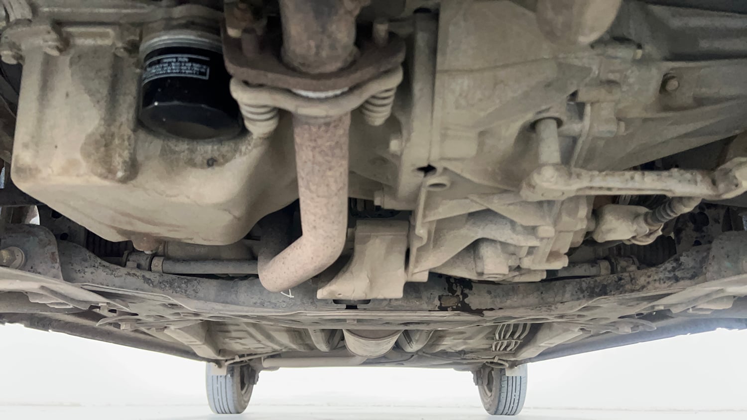 Used 2021 Maruti Suzuki Wagon R LXi 1.0 CNG Cng Manual extra FRONT LEFT UNDERBODY VIEW
