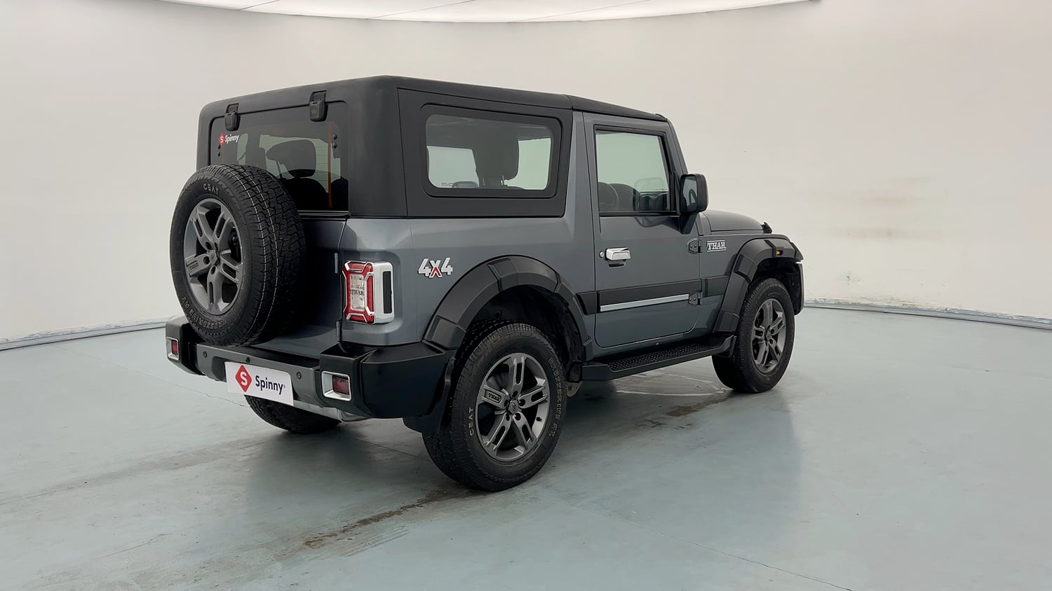 Used 2021 mahindra Thar LX Hard Top Petrol AT 4WD Petrol Automatic exterior RIGHT REAR CORNER VIEW