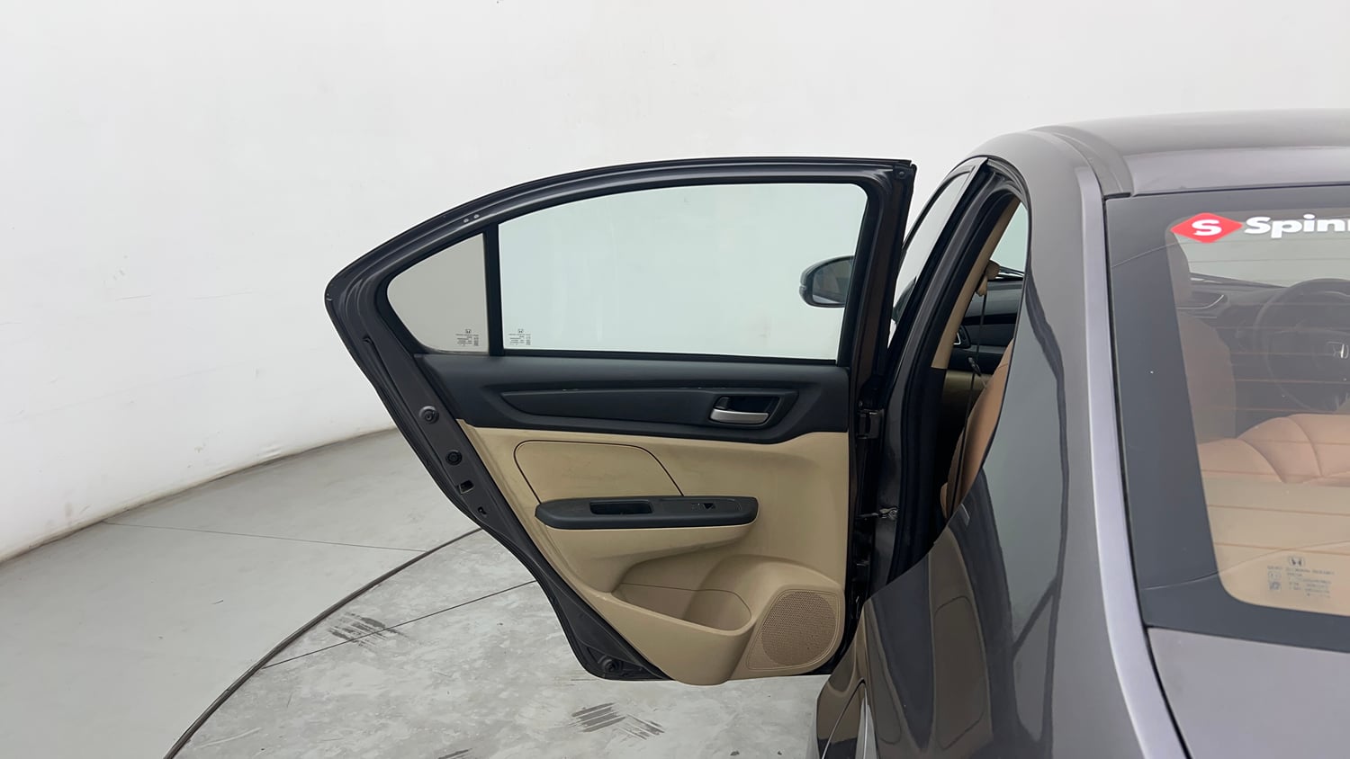 Used 2019 Honda Amaze 1.2 V CVT Petrol Petrol Automatic interior LEFT REAR DOOR OPEN VIEW