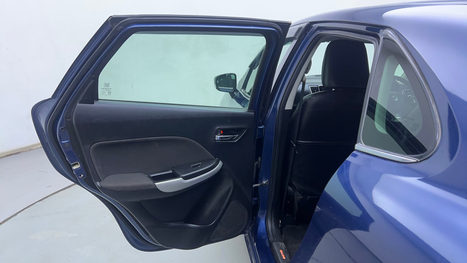 Used 2018 Maruti Suzuki Baleno Alpha 1.2 AT Petrol Automatic interior LEFT REAR DOOR OPEN VIEW