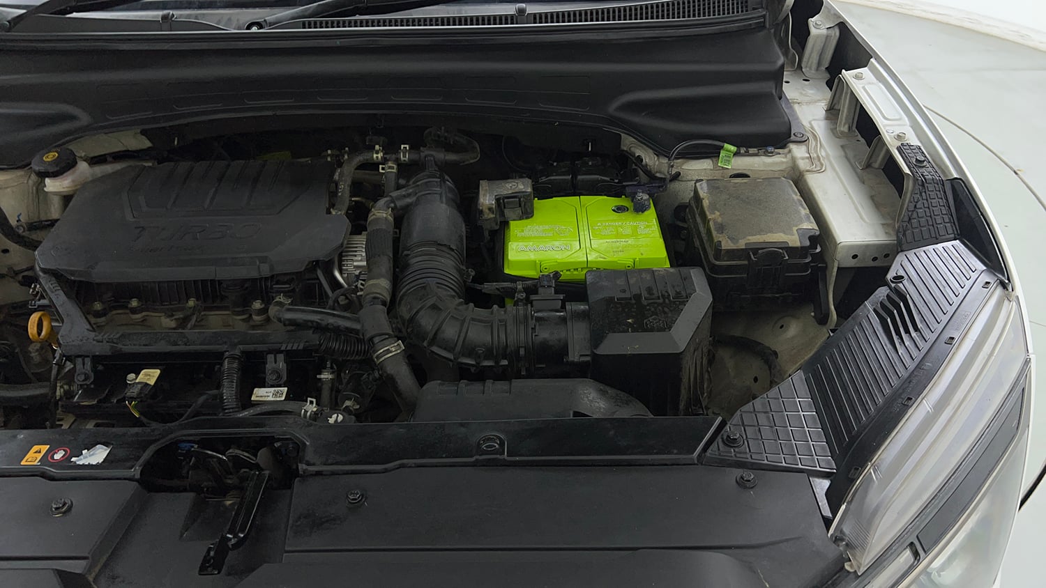Used 2023 Hyundai Alcazar Signature (O) 7 STR 1.5 Petrol DCT Petrol Automatic engine ENGINE LEFT SIDE VIEW