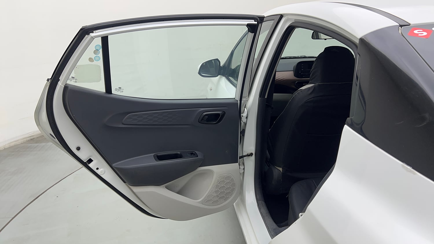 Used 2023 Hyundai Aura S 1.2 Petrol Petrol Manual interior LEFT REAR DOOR OPEN VIEW