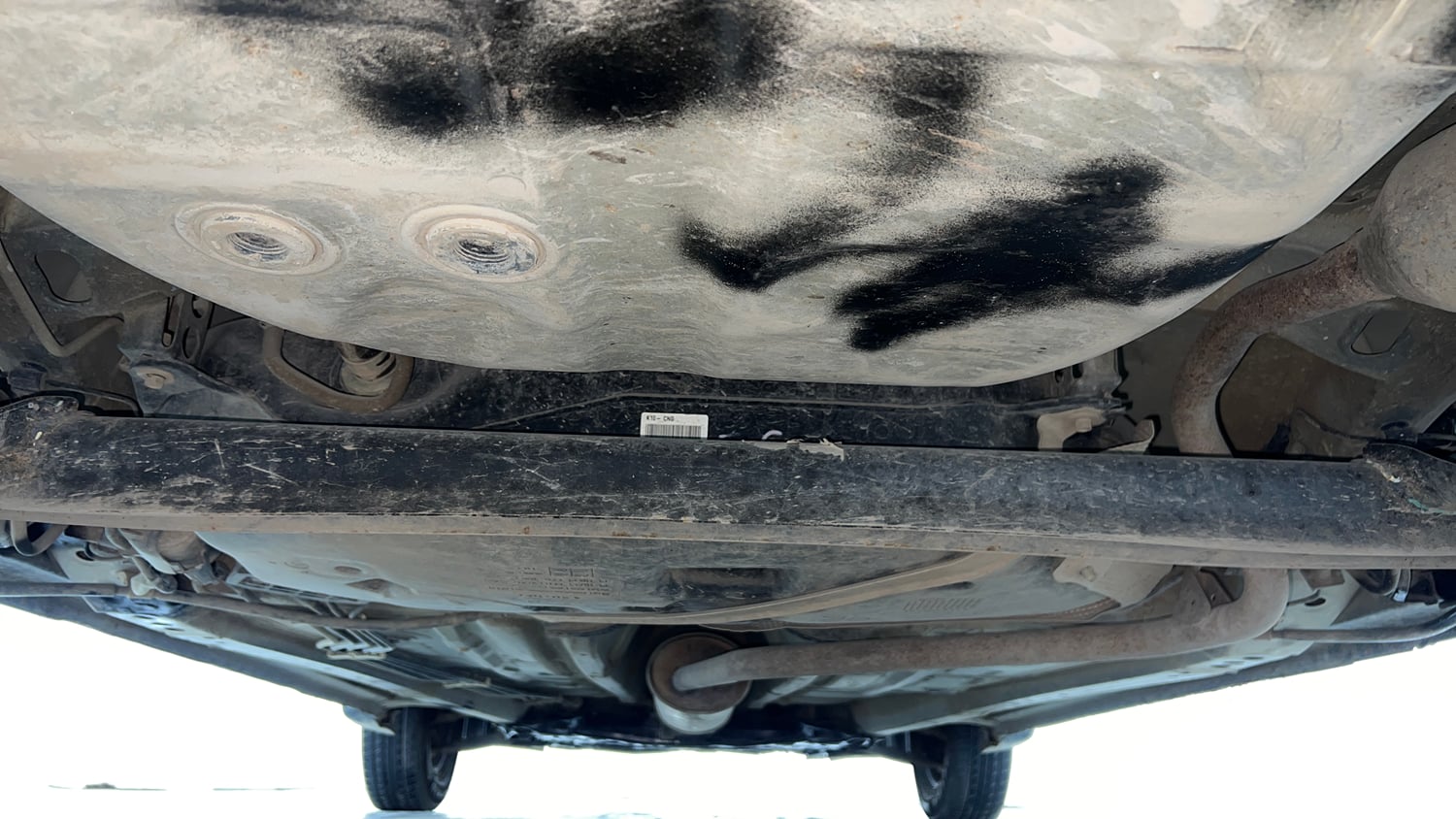 Used 2020 Maruti Suzuki Wagon R LXi 1.0 CNG Cng Manual extra REAR UNDERBODY VIEW (TAKEN FROM REAR)