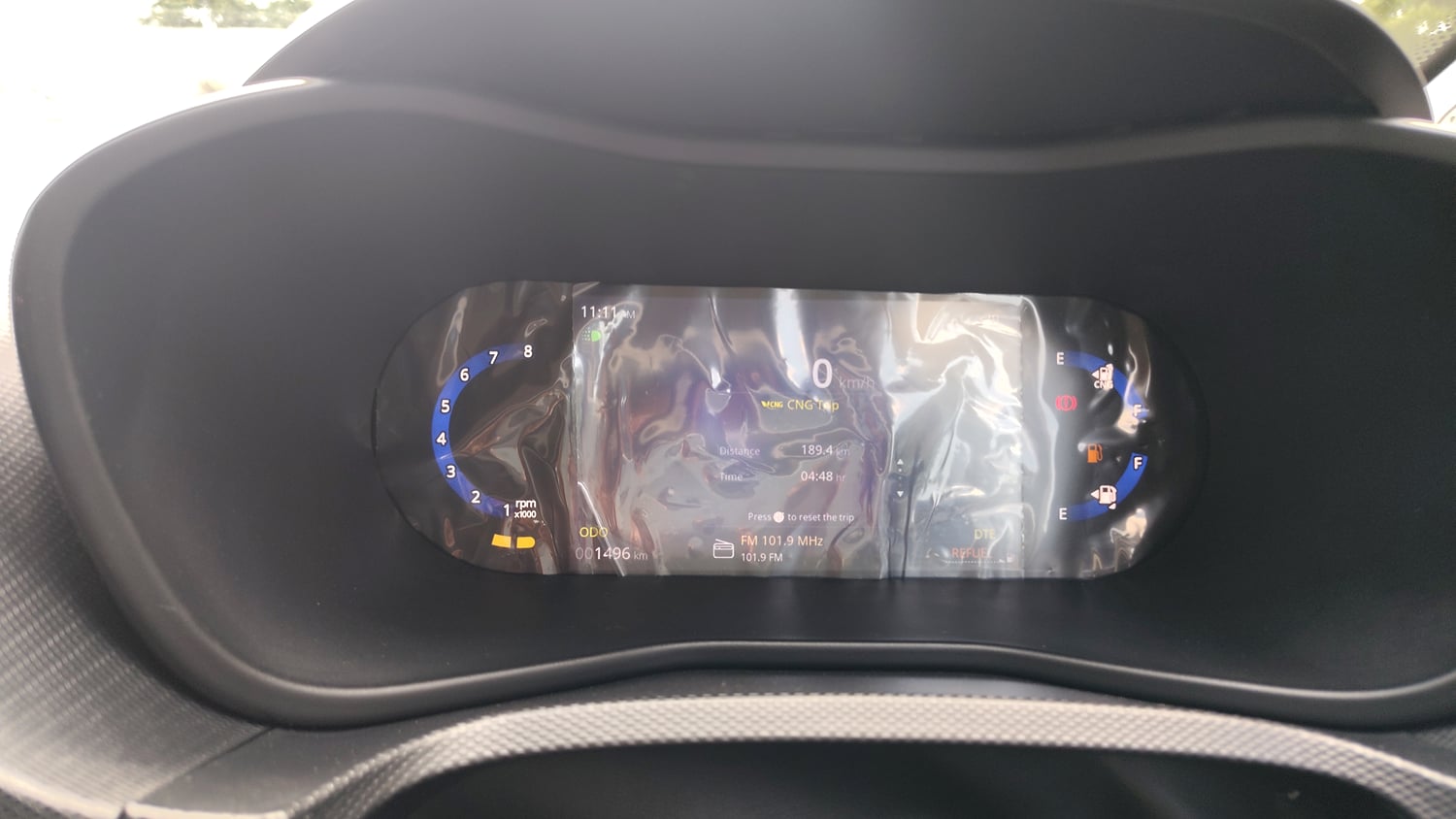 Used 2026 Tata Nexon Creative Plus (PS) 1.2 iCNG 6MT Dual Tone Cng Manual interior CLUSTERMETER VIEW
