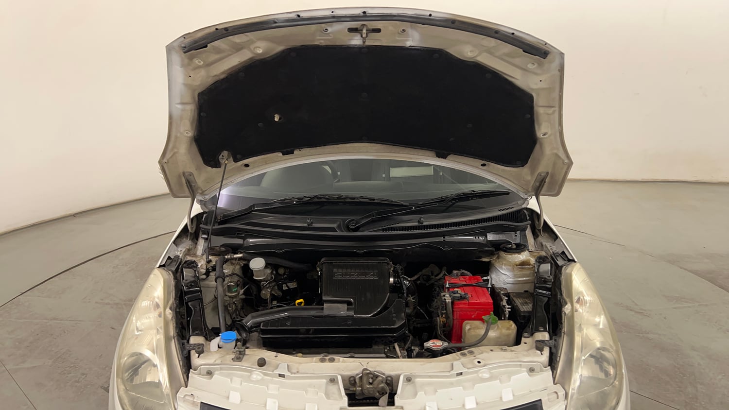 Used 2012 Maruti Suzuki Swift VXi Petrol Manual engine ENGINE & BONNET OPEN FRONT VIEW