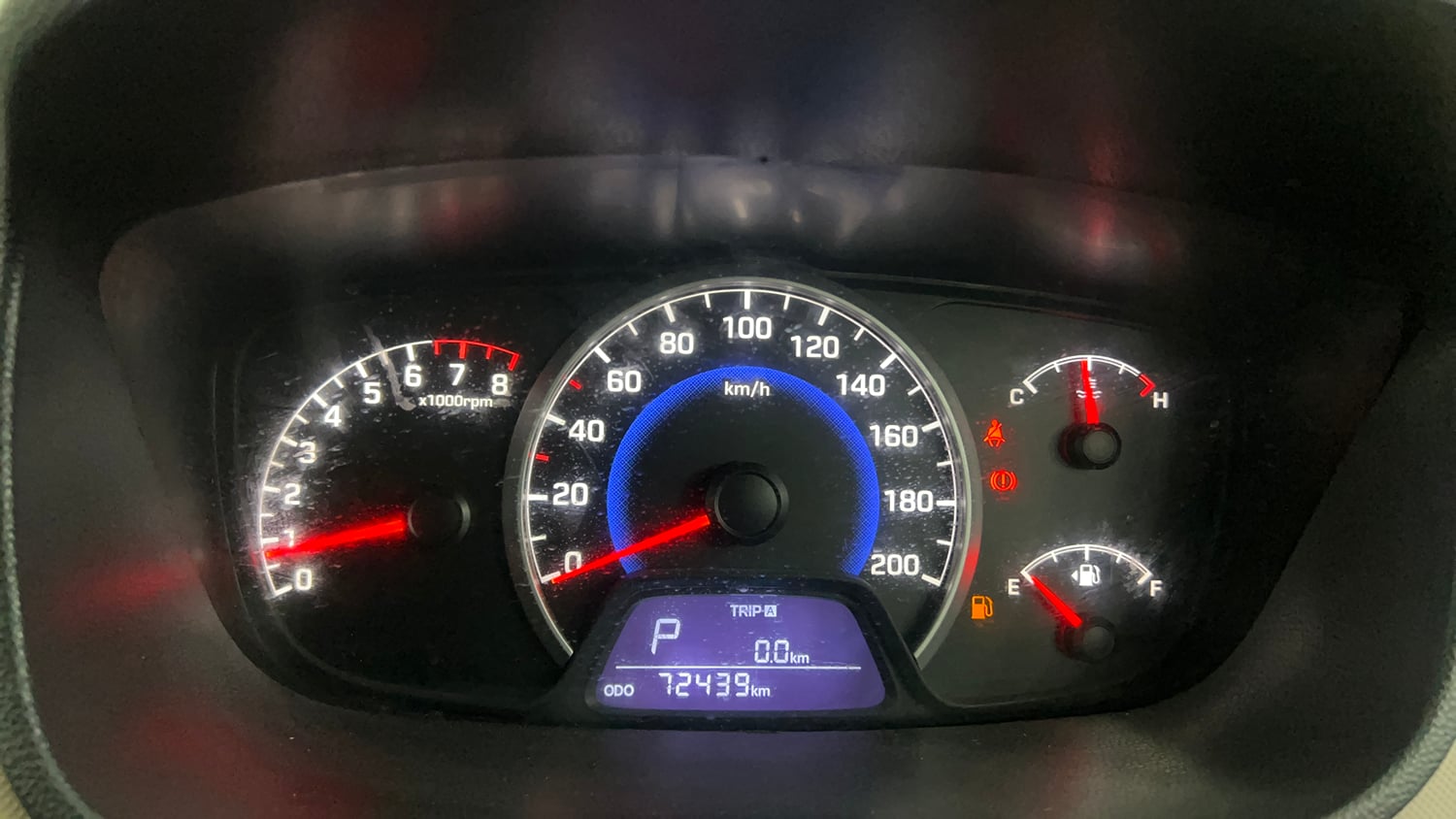 Used 2016 Hyundai Grand i10 Asta AT 1.2 Kappa VTVT Petrol Automatic interior CLUSTERMETER VIEW