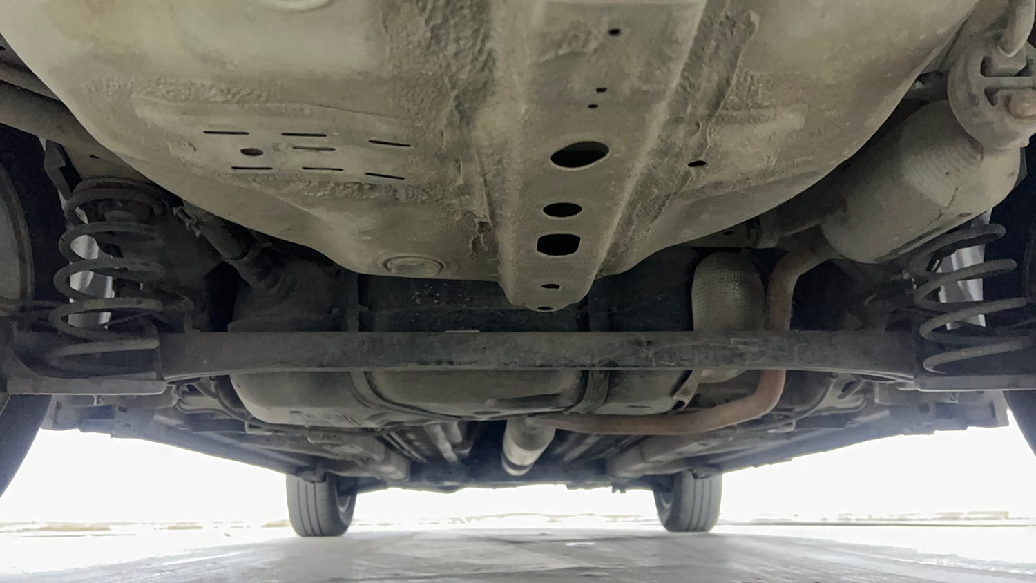 Used 2016 Maruti Suzuki Swift Dzire ZXI Petrol Manual extra REAR UNDERBODY VIEW (TAKEN FROM REAR)