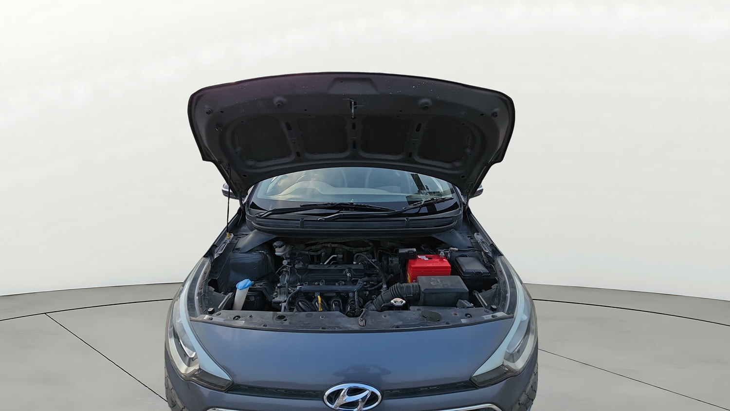 Used 2017 Hyundai Elite i20 Asta 1.2 Petrol Manual engine ENGINE & BONNET OPEN FRONT VIEW