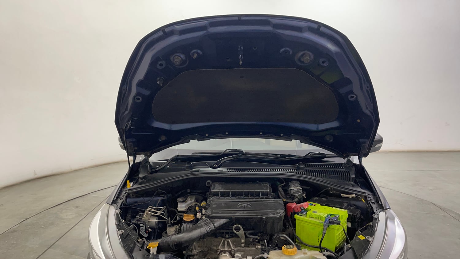 Used 2022 Tata Tigor XZA Plus Petrol Automatic engine ENGINE & BONNET OPEN FRONT VIEW