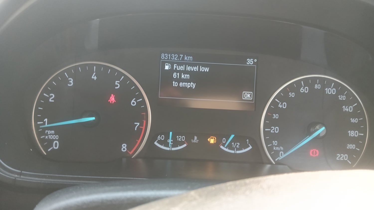 Used 2020 Ford EcoSport S MT 1.5 Ti-VCT Petrol Manual interior CLUSTERMETER VIEW