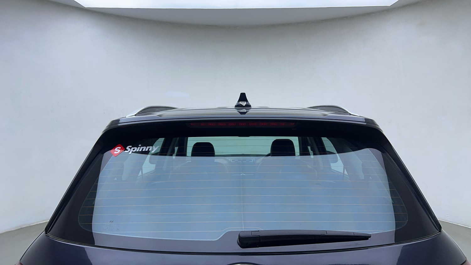 Used 2022 Hyundai Alcazar Signature (O) 7 Seater 1.5 Diesel AT Diesel Automatic exterior BACK WINDSHIELD VIEW