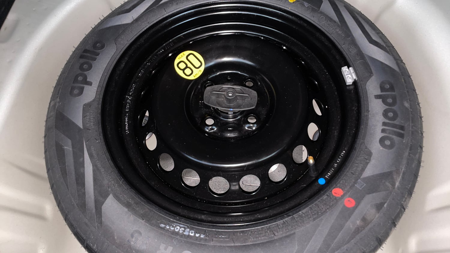 Used 2024 Maruti Suzuki Baleno Alpha AGS Petrol Automatic tyres SPARE TYRE VIEW