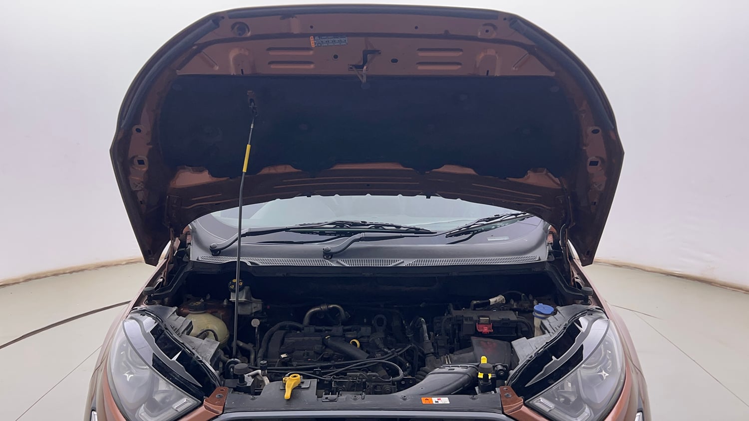 Used 2021 Ford EcoSport S MT 1.5 Ti-VCT Petrol Manual engine ENGINE & BONNET OPEN FRONT VIEW