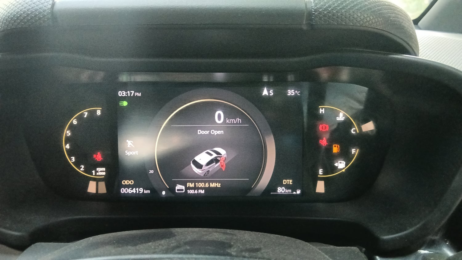 Used 2026 Tata Altroz Racer R3 Petrol Manual interior CLUSTERMETER VIEW