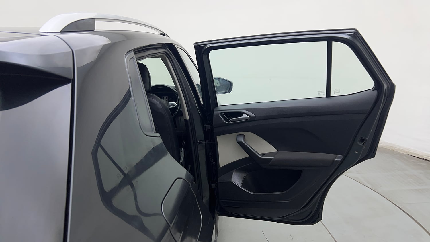 Used 2022 Volkswagen Taigun Highline 1.0 TSI AT Petrol Automatic interior RIGHT REAR DOOR OPEN VIEW