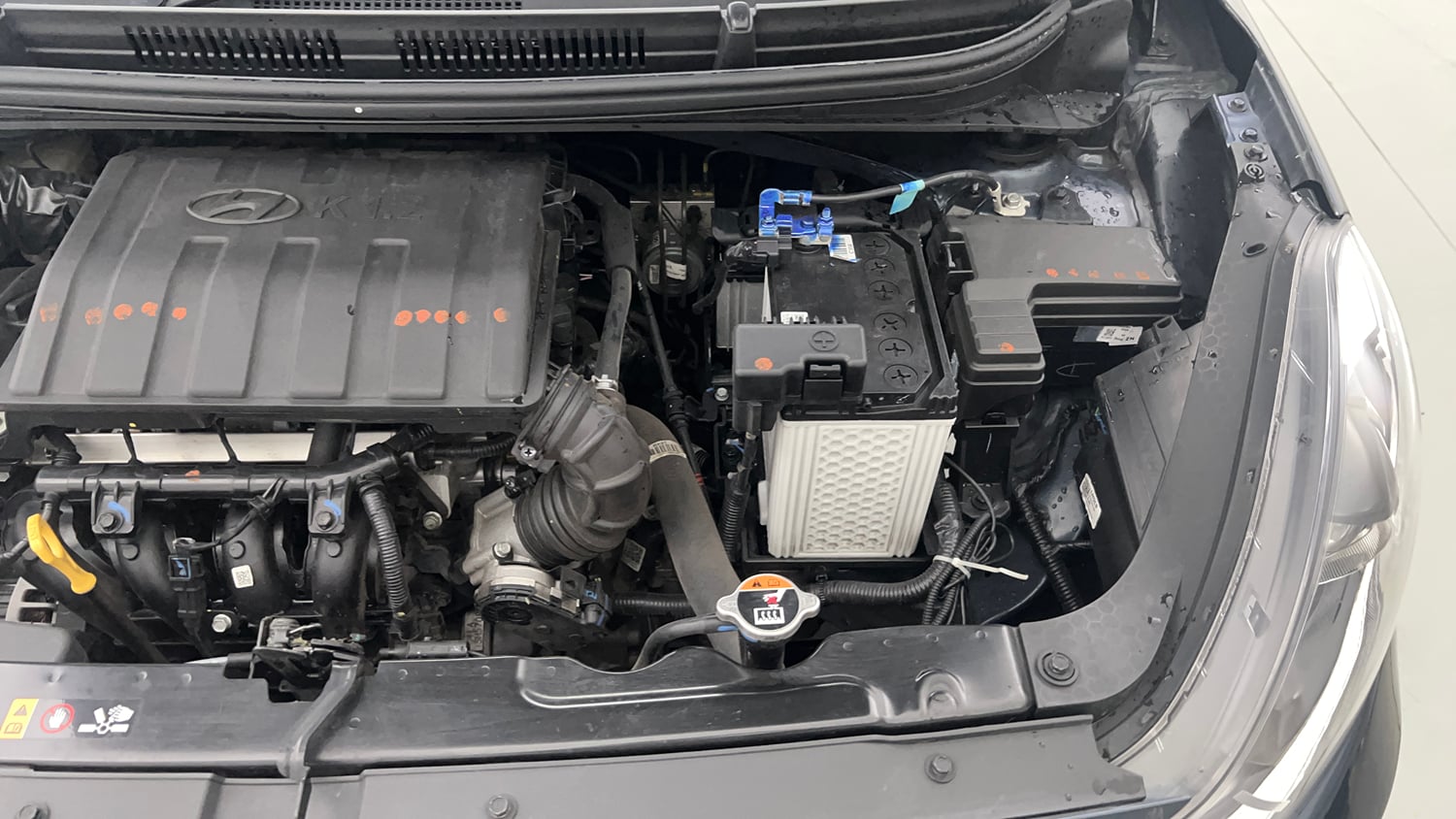 Used 2026 Hyundai Grand i10 Nios Sportz 1.2 Kappa VTVT Petrol Manual engine ENGINE LEFT SIDE VIEW