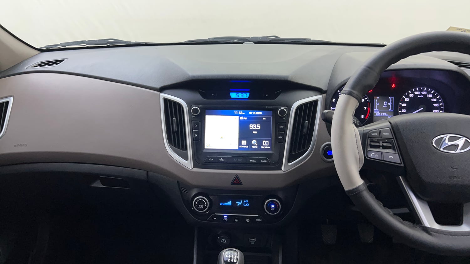 Used 2019 Hyundai Creta SX 1.6 Petrol Petrol Manual interior MUSIC SYSTEM & AC CONTROL VIEW