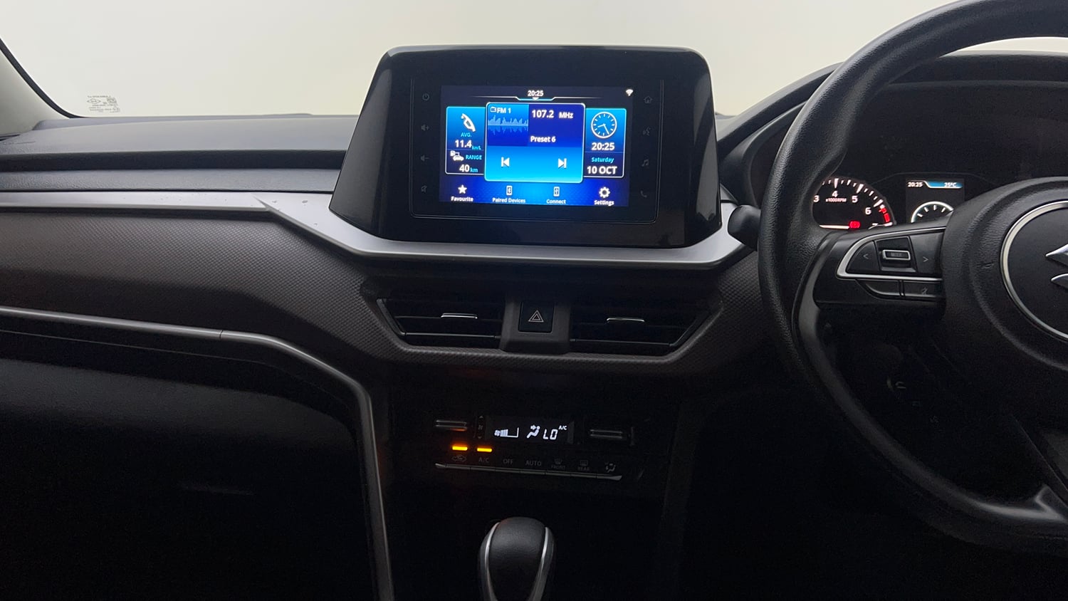 Used 2023 Maruti Suzuki Brezza ZXi AT Petrol Automatic interior MUSIC SYSTEM & AC CONTROL VIEW