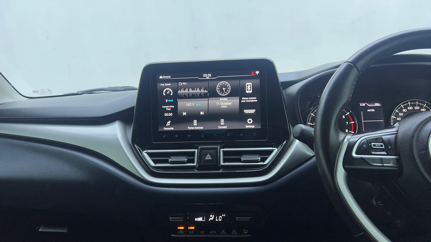 Used 2022 Maruti Suzuki Baleno Alpha MT Petrol Manual interior MUSIC SYSTEM & AC CONTROL VIEW