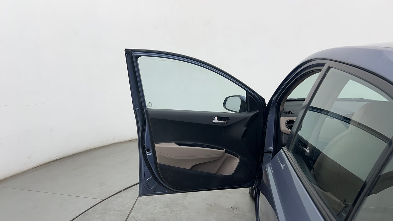Used 2015 Hyundai Xcent S 1.2 Petrol Manual interior LEFT FRONT DOOR OPEN VIEW
