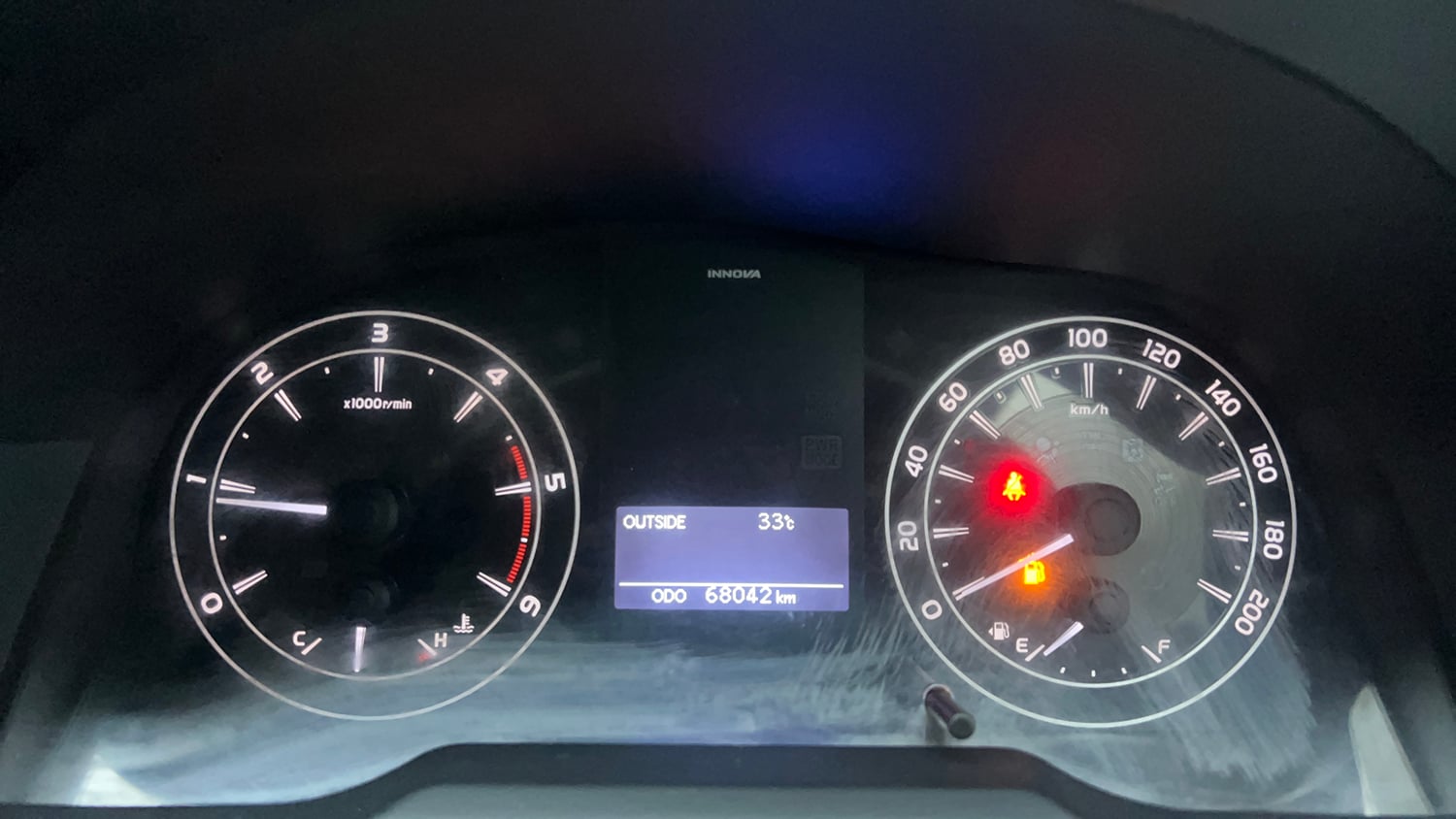 Used 2016 Toyota Innova Crysta 2.4 G 7 STR Diesel Manual interior CLUSTERMETER VIEW