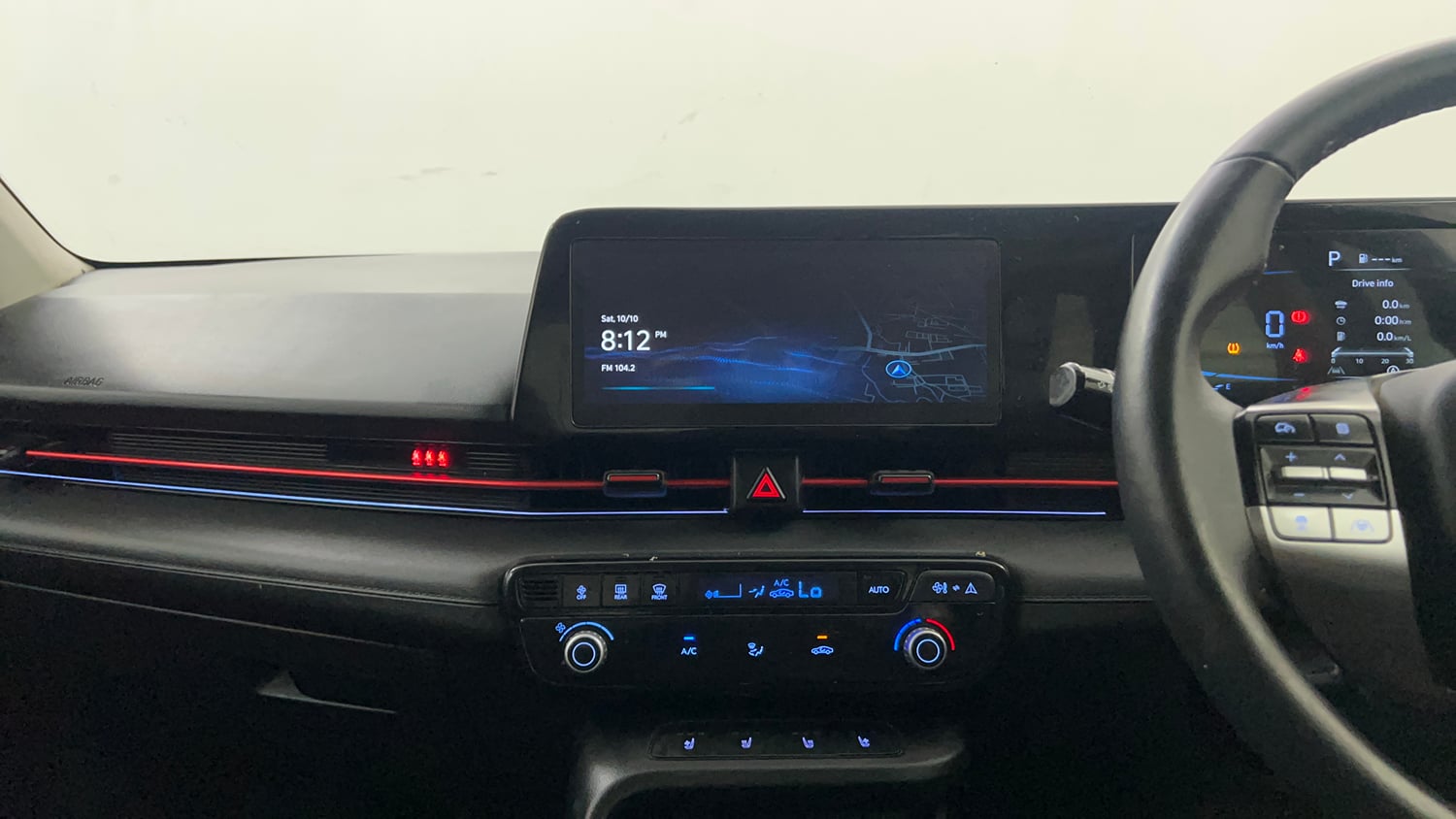 Used 2023 Hyundai Verna SX (O) 1.5 Turbo Petrol DCT Petrol Automatic interior MUSIC SYSTEM & AC CONTROL VIEW