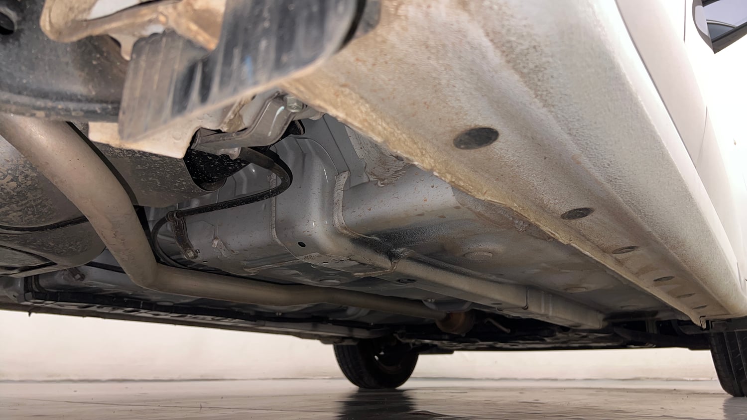 Used 2026 Hyundai Grand i10 Nios Magna 1.2 Kappa Petrol Manual extra REAR RIGHT UNDERBODY VIEW