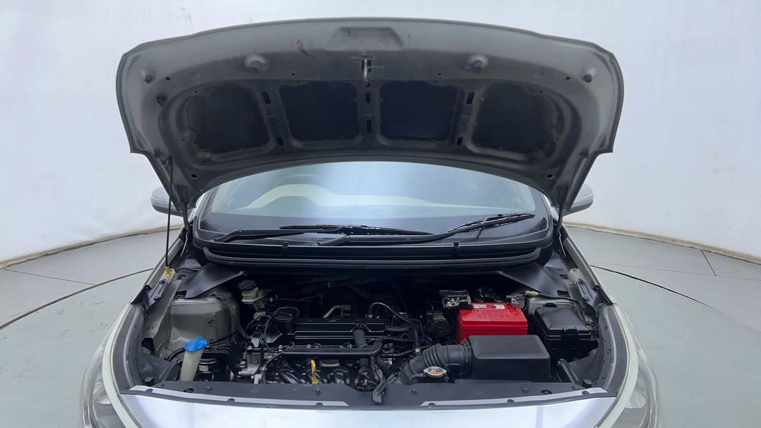 Used 2015 Hyundai Elite i20 Asta 1.2 Petrol Manual engine ENGINE & BONNET OPEN FRONT VIEW