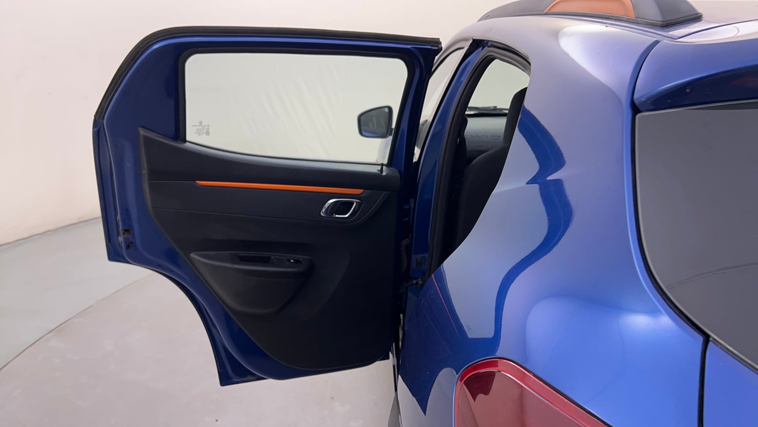 Used 2020 Renault Kwid CLIMBER 1.0 AMT Opt Petrol Automatic interior LEFT REAR DOOR OPEN VIEW