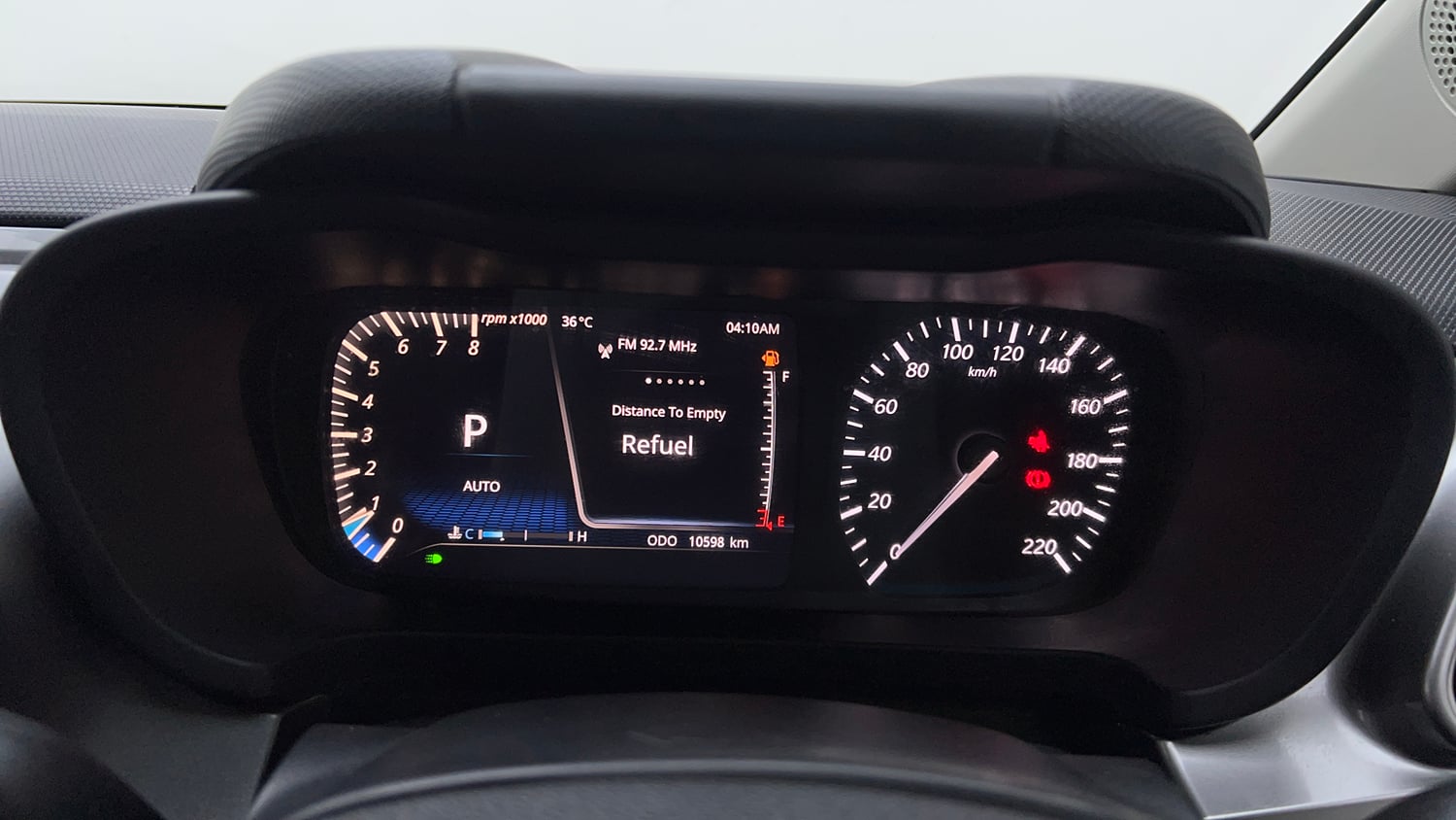 Used 2025 Tata Altroz XZA Petrol Petrol Automatic interior CLUSTERMETER VIEW