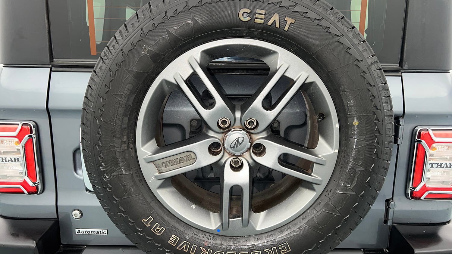 Used 2021 mahindra Thar LX Hard Top Petrol AT 4WD Petrol Automatic tyres SPARE TYRE VIEW