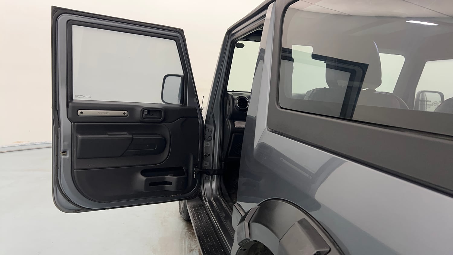 Used 2021 mahindra Thar LX Hard Top Petrol AT 4WD Petrol Automatic interior LEFT FRONT DOOR OPEN VIEW