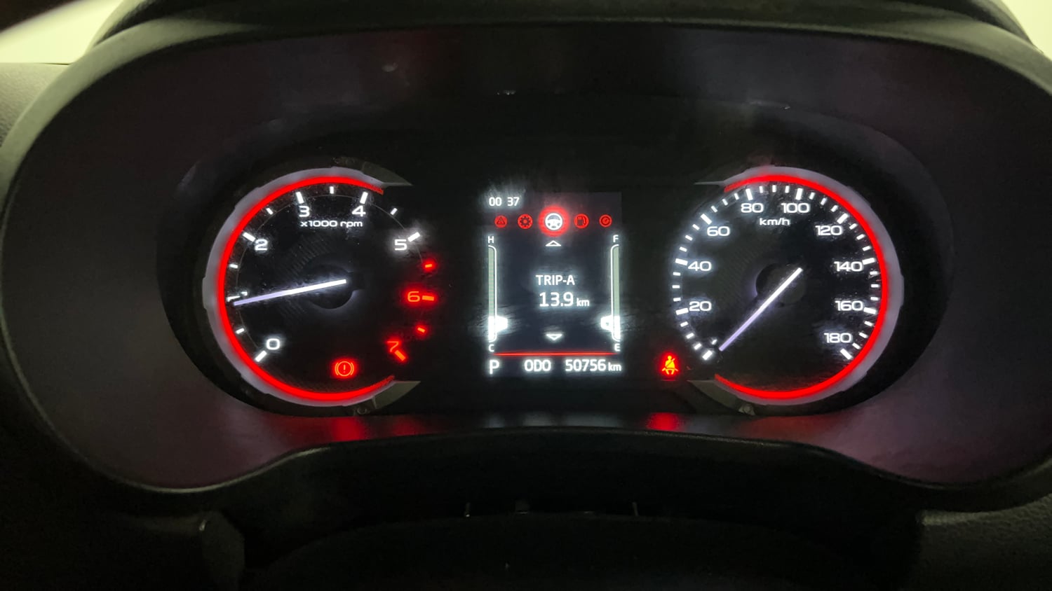 Used 2021 mahindra Thar LX Hard Top Petrol AT 4WD Petrol Automatic interior CLUSTERMETER VIEW