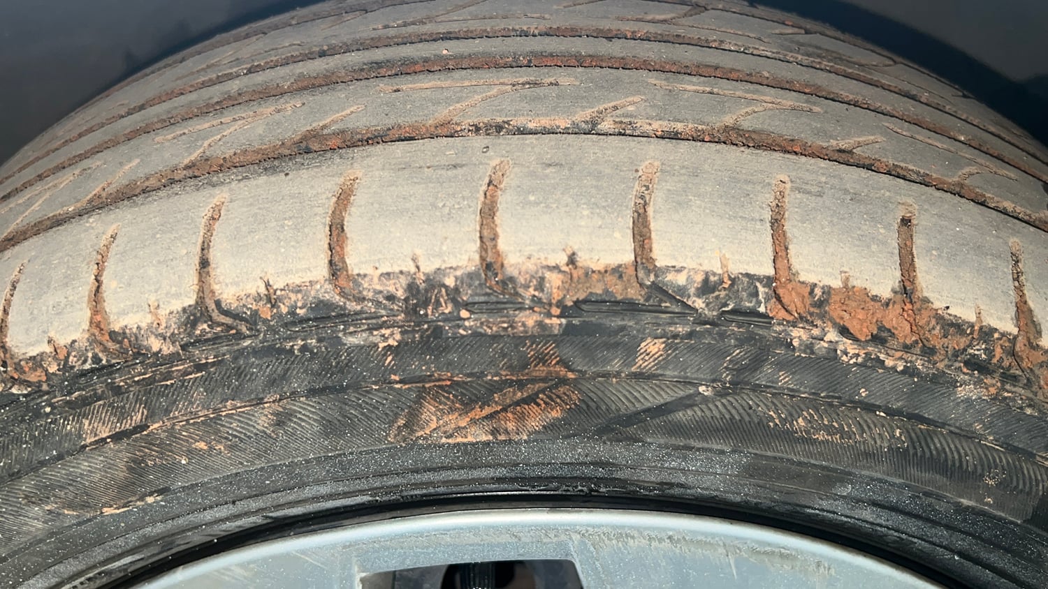 Used 2020 Hyundai Xcent S Petrol Manual tyres RIGHT FRONT TYRE TREAD VIEW