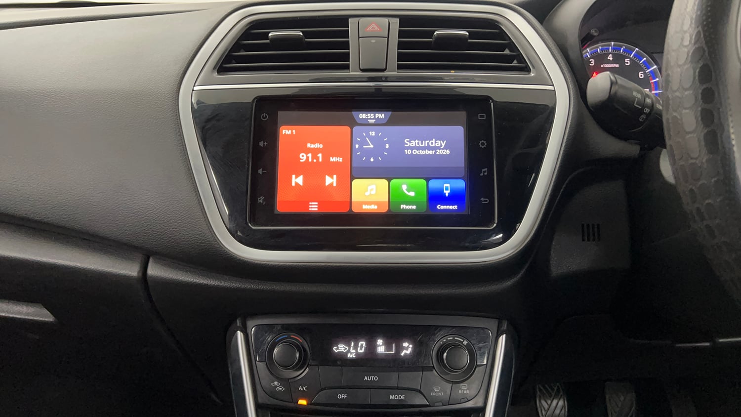 Used 2021 Maruti Suzuki S-Cross Zeta Petrol Manual interior MUSIC SYSTEM & AC CONTROL VIEW