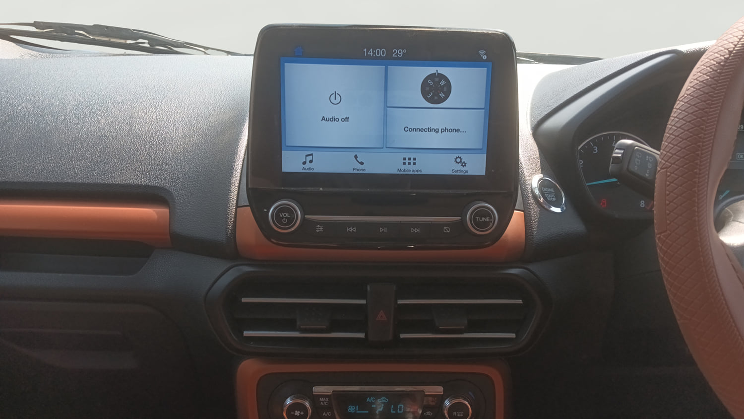 Used 2020 Ford EcoSport S Petrol Petrol Manual interior MUSIC SYSTEM & AC CONTROL VIEW