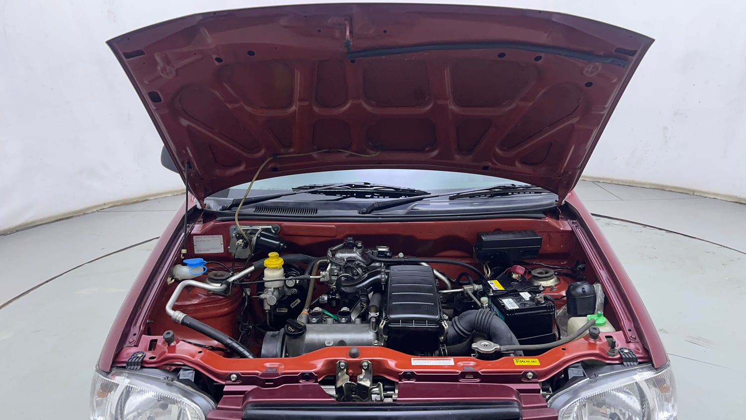Used 2012 Maruti Suzuki Alto LXi BS-IV Petrol Manual engine ENGINE & BONNET OPEN FRONT VIEW
