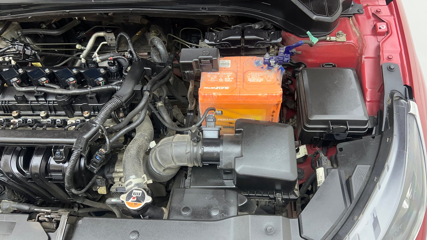 Used 2021 Hyundai i20 Sportz 1.2 MT Petrol Manual engine ENGINE LEFT SIDE VIEW