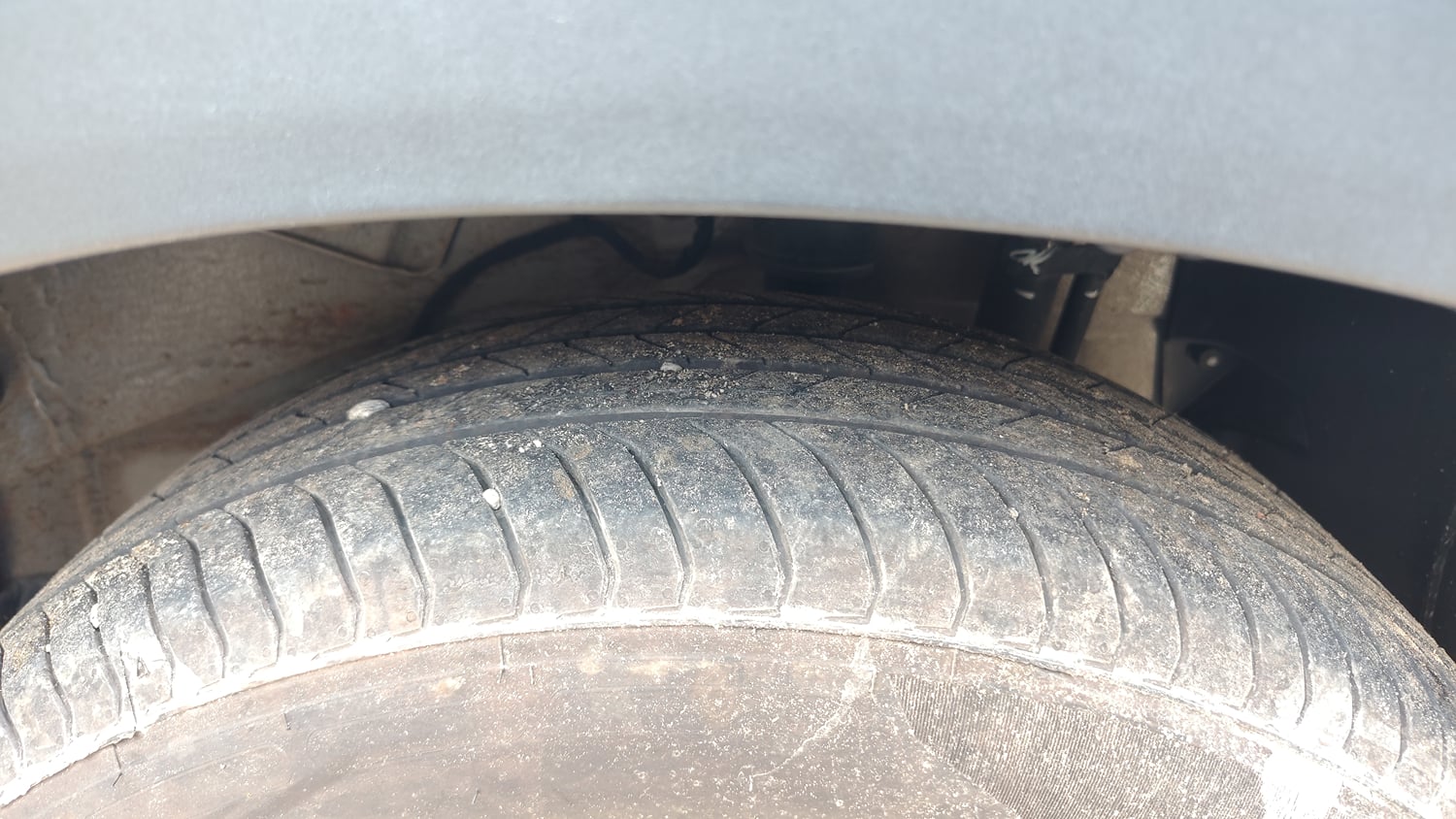 Used 2026 Tata Nexon Creative Plus (PS) 1.2 iCNG 6MT Dual Tone Cng Manual tyres LEFT REAR TYRE TREAD VIEW