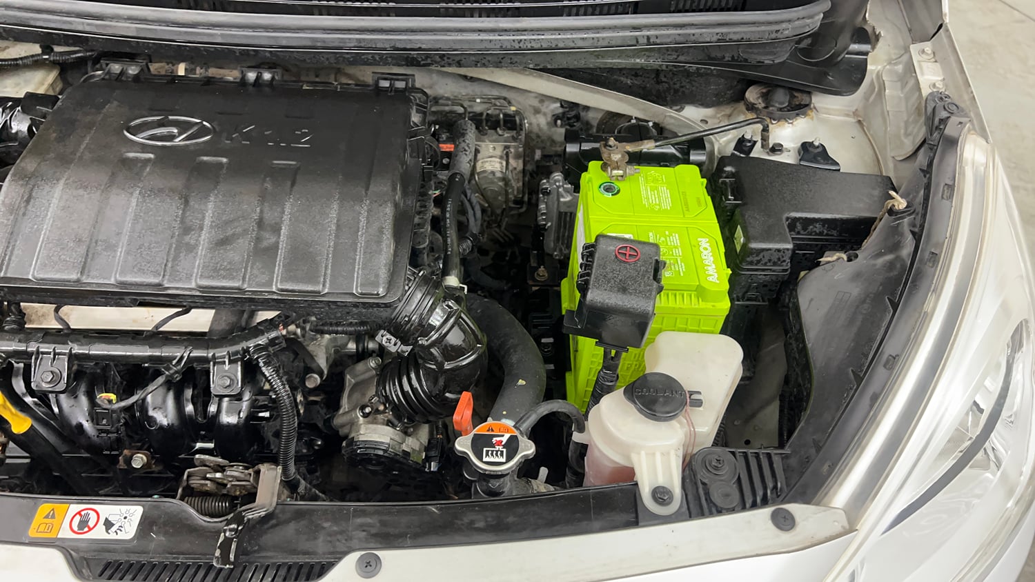 Used 2016 Hyundai Grand i10 Asta AT 1.2 Kappa VTVT Petrol Automatic engine ENGINE LEFT SIDE VIEW