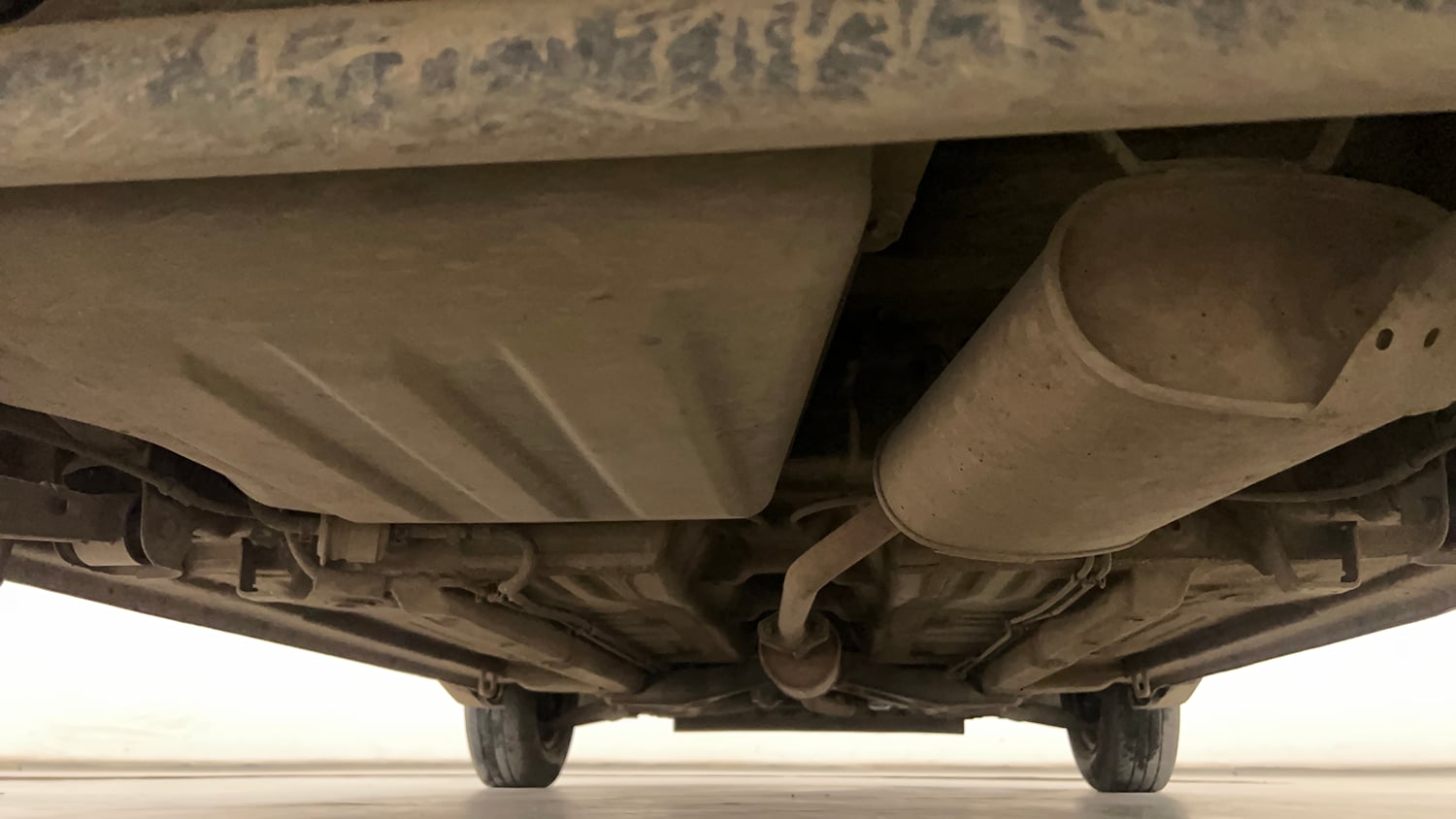 Used 2013 Maruti Suzuki A-Star VXI Petrol Manual extra REAR UNDERBODY VIEW (TAKEN FROM REAR)