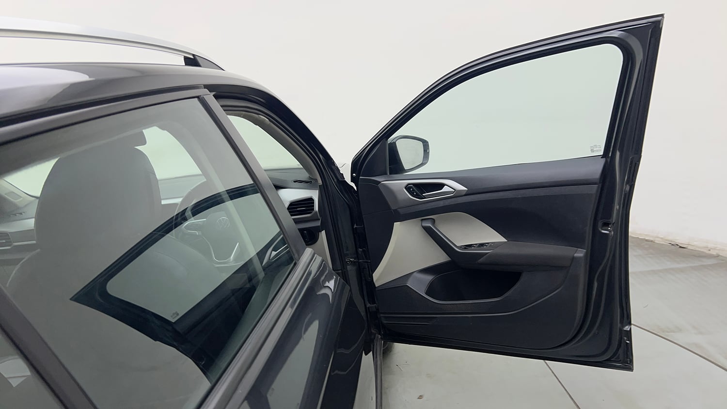 Used 2022 Volkswagen Taigun Highline 1.0 TSI AT Petrol Automatic interior RIGHT FRONT DOOR OPEN VIEW