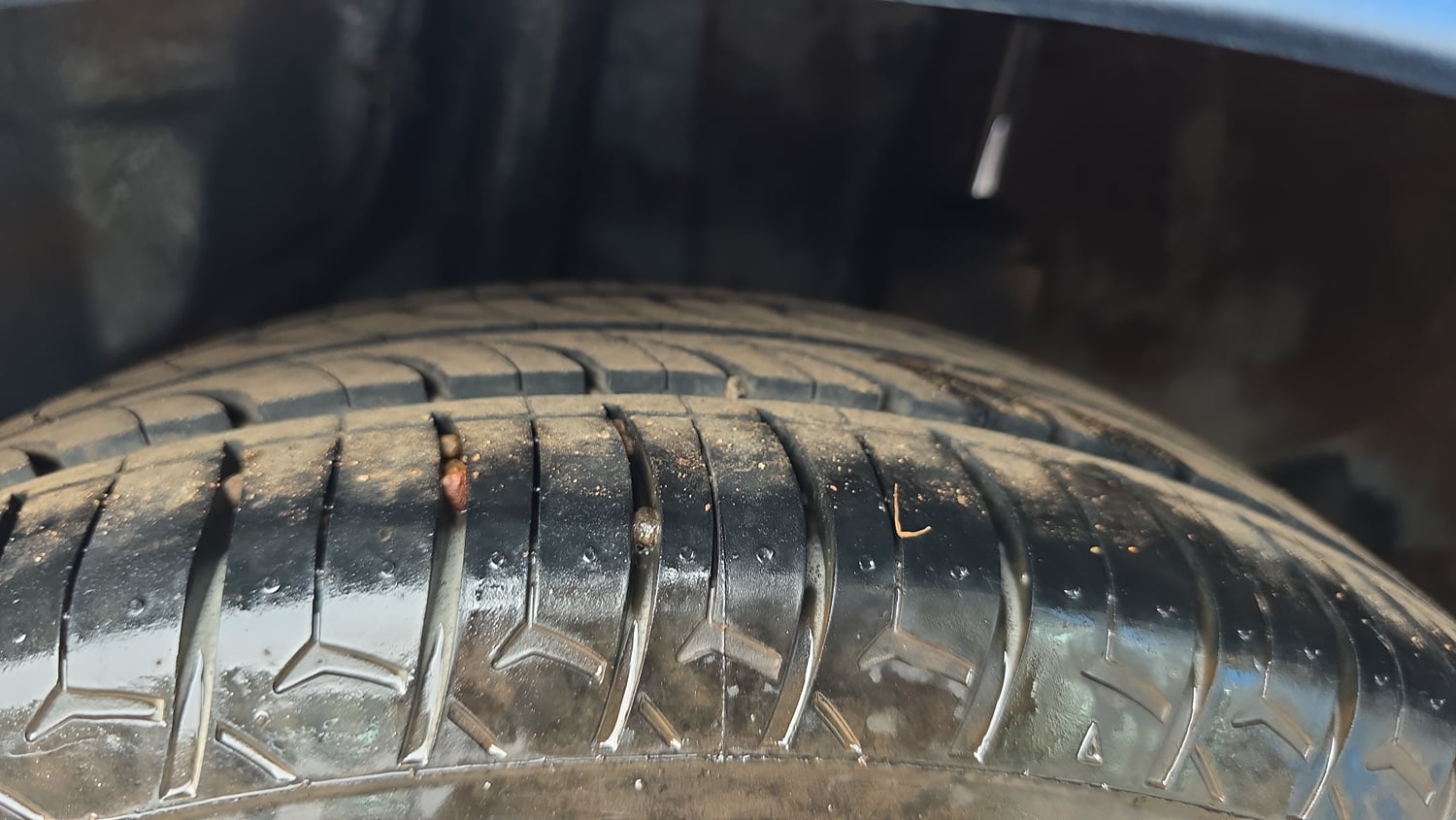 Used 2015 Honda Brio VX AT Petrol Automatic tyres LEFT REAR TYRE TREAD VIEW