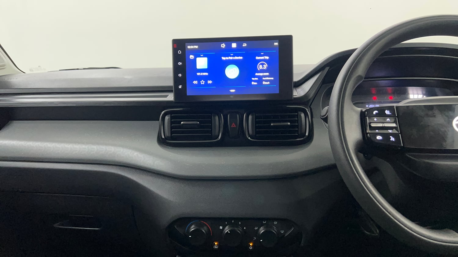 Used 2026 Tata Punch Pure + Petrol Manual interior MUSIC SYSTEM & AC CONTROL VIEW