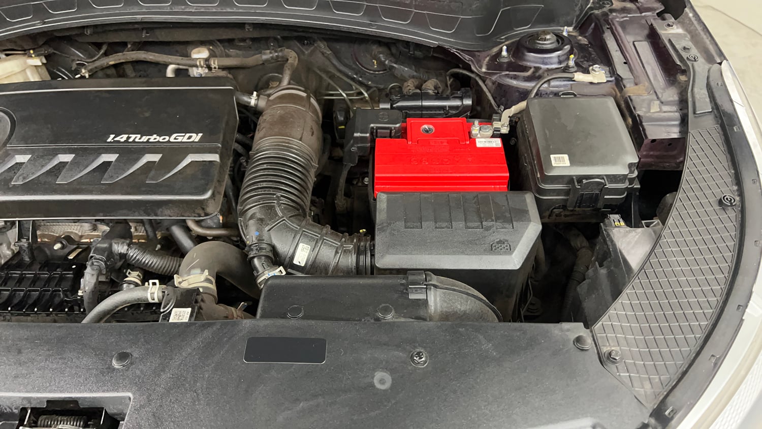 Used 2022 Kia Seltos GTX Plus 1.4 DCT Petrol Automatic engine ENGINE LEFT SIDE VIEW